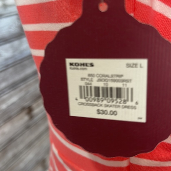 NWT Dress Cross Back Skate Dress coral color - Picture 7 of 7